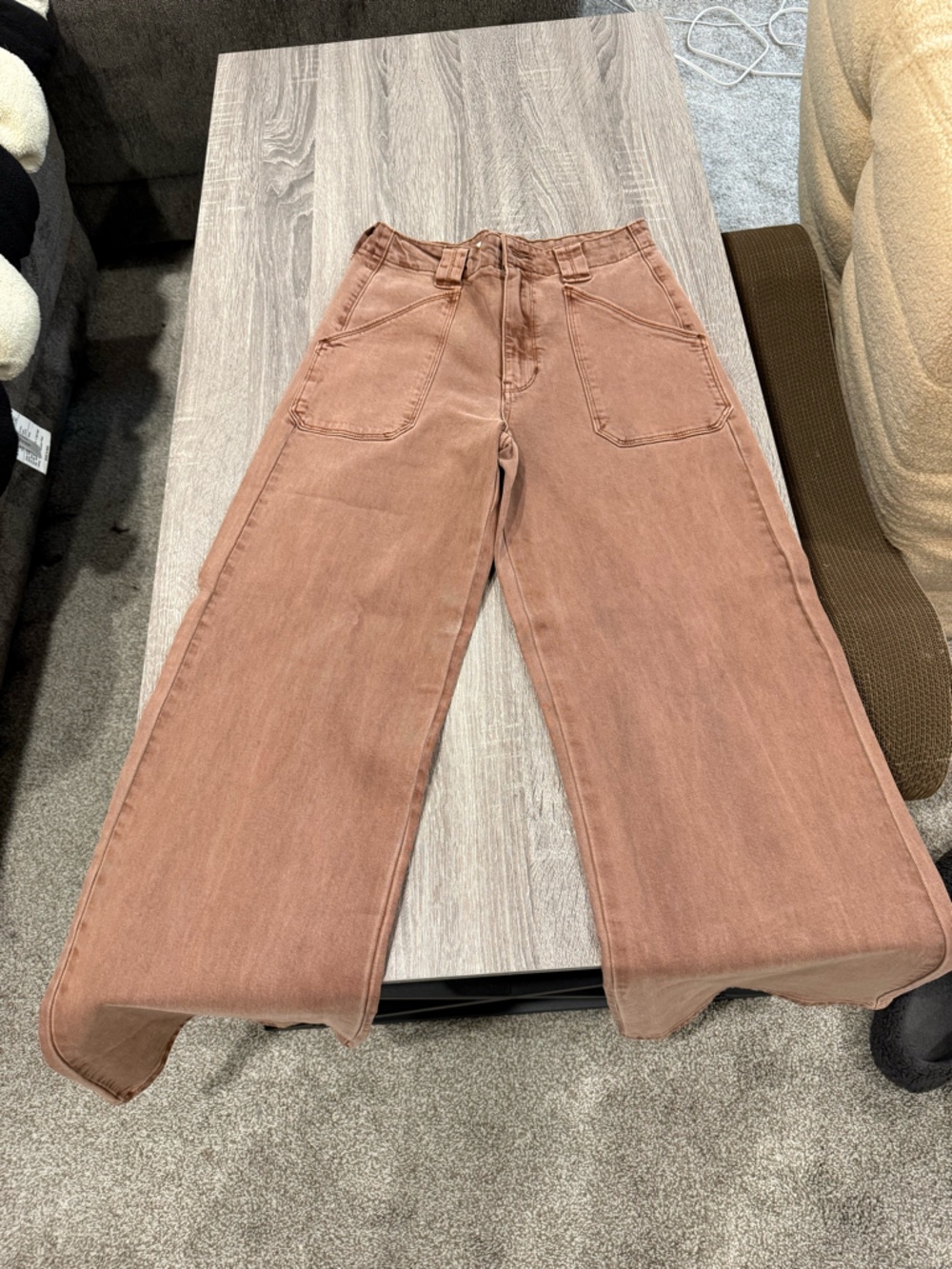 Altar’d State Brown Wide Leg Jeans